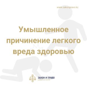 Умышленное причинение легкого вреда здоровью 